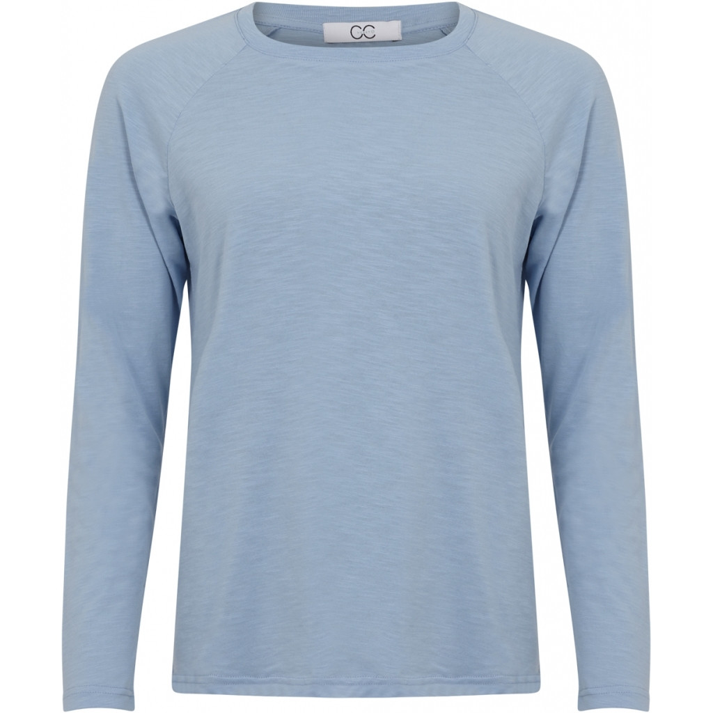 COSTER langærmet t-shirt i lyseblå