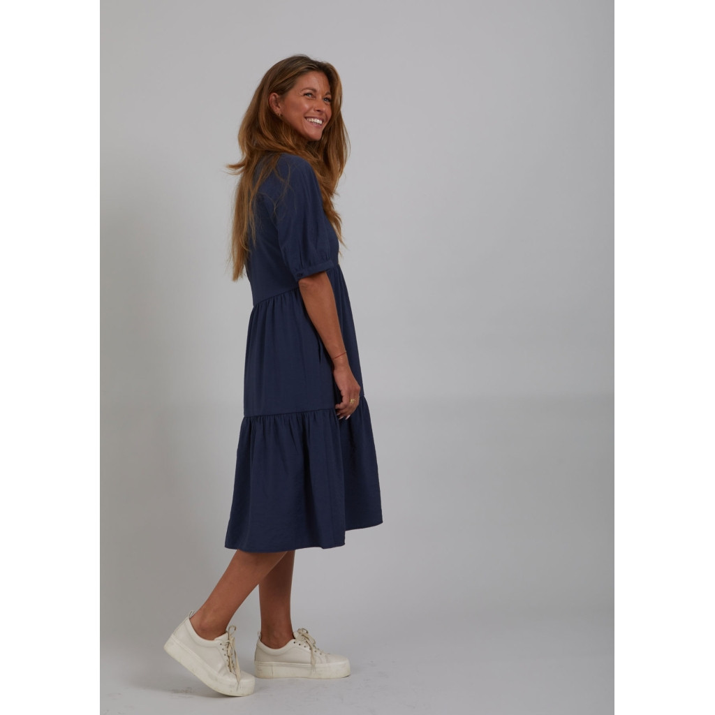 Coster Copenhagen bambus mørkeblå kjole