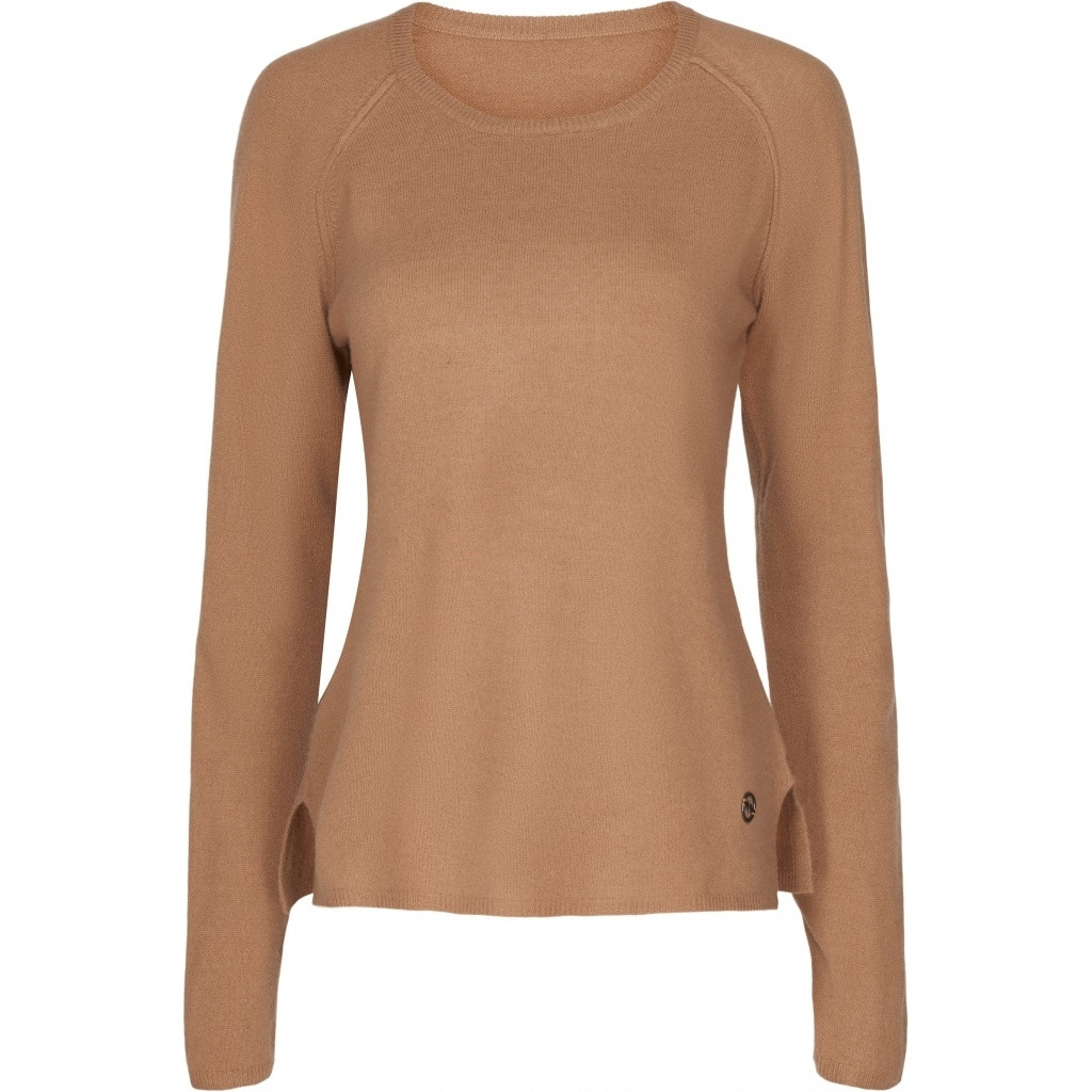 Butterfly mørk camel kashmir pullover