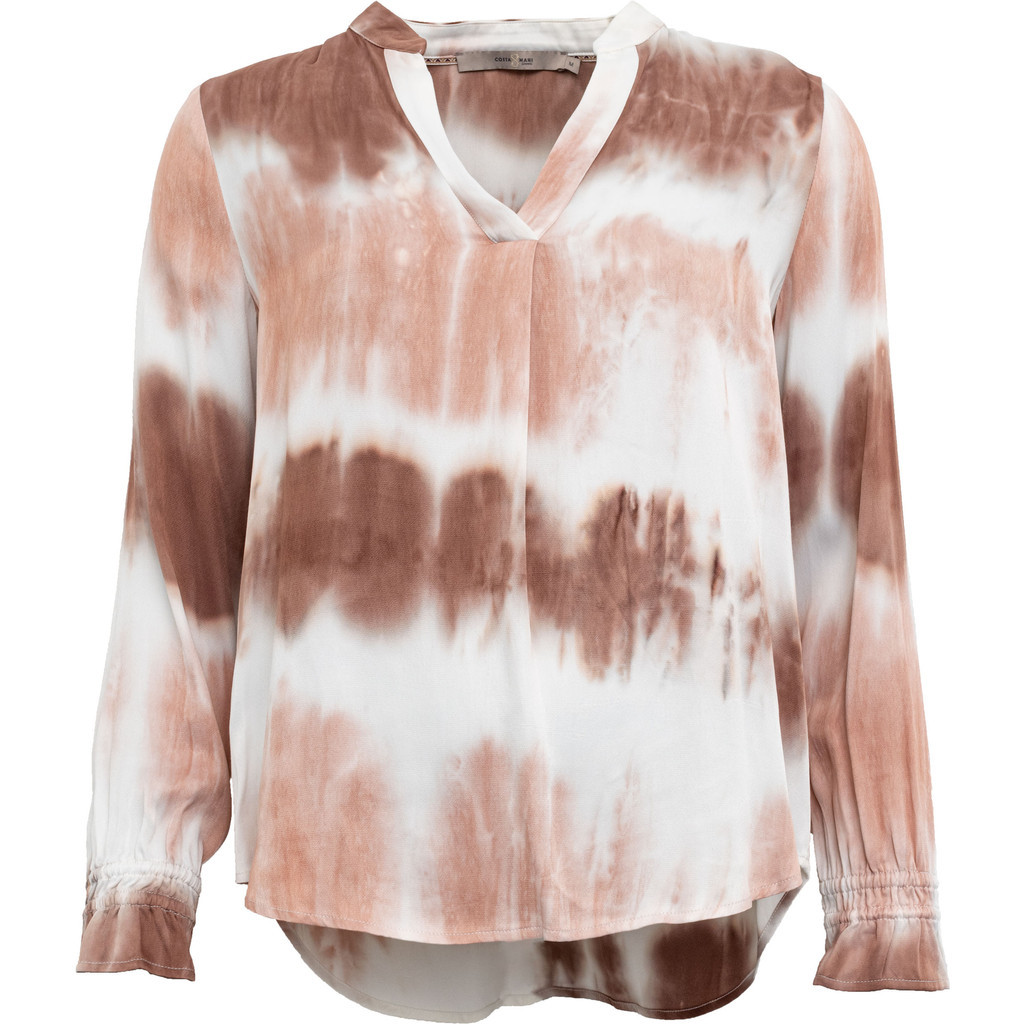 Costamani dip dye bluse i sand