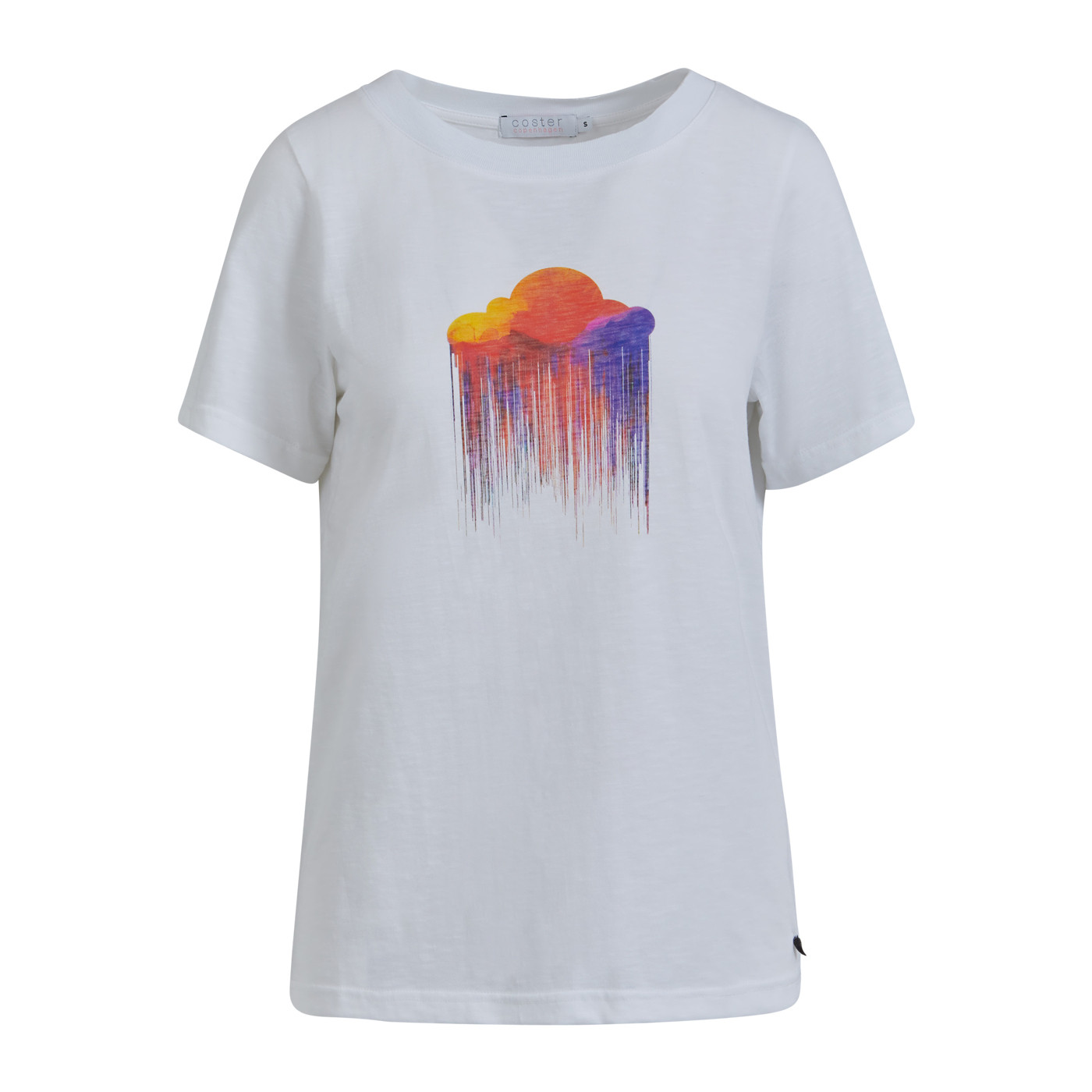 Coster CPH hvid T-shirt med sky print