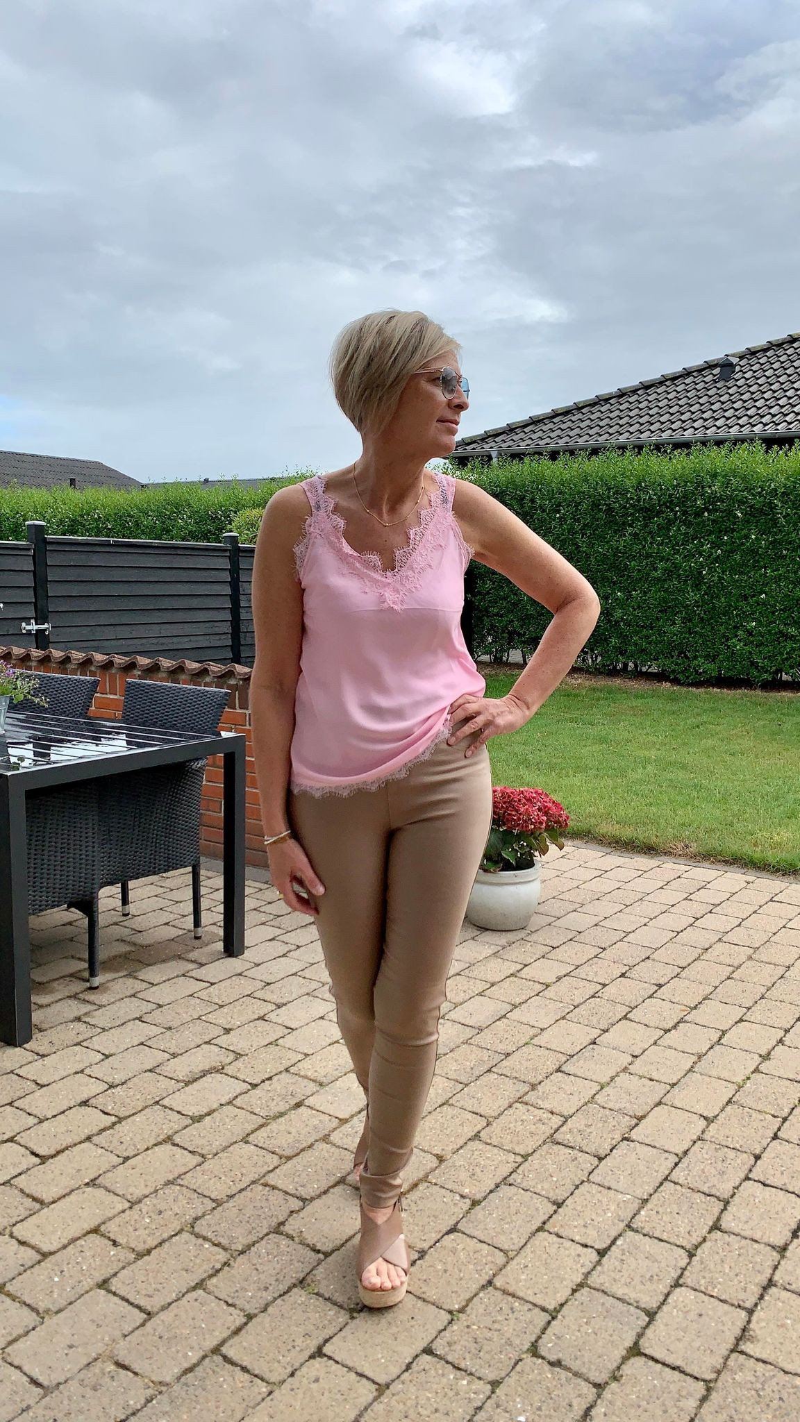 Marc Lauge leggings i sand