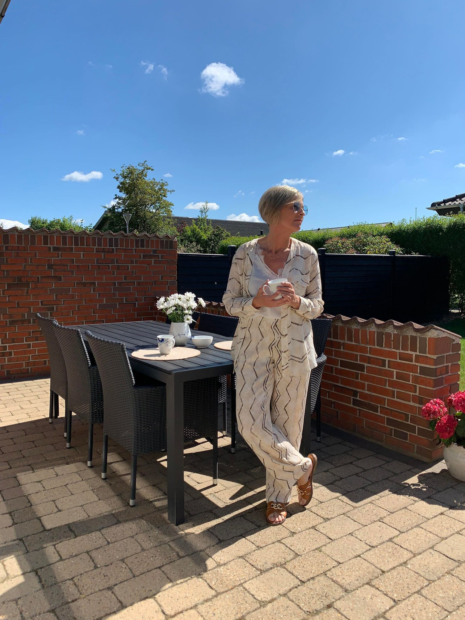 YAYA bukser med  zigzagmønster. SPAR 70%