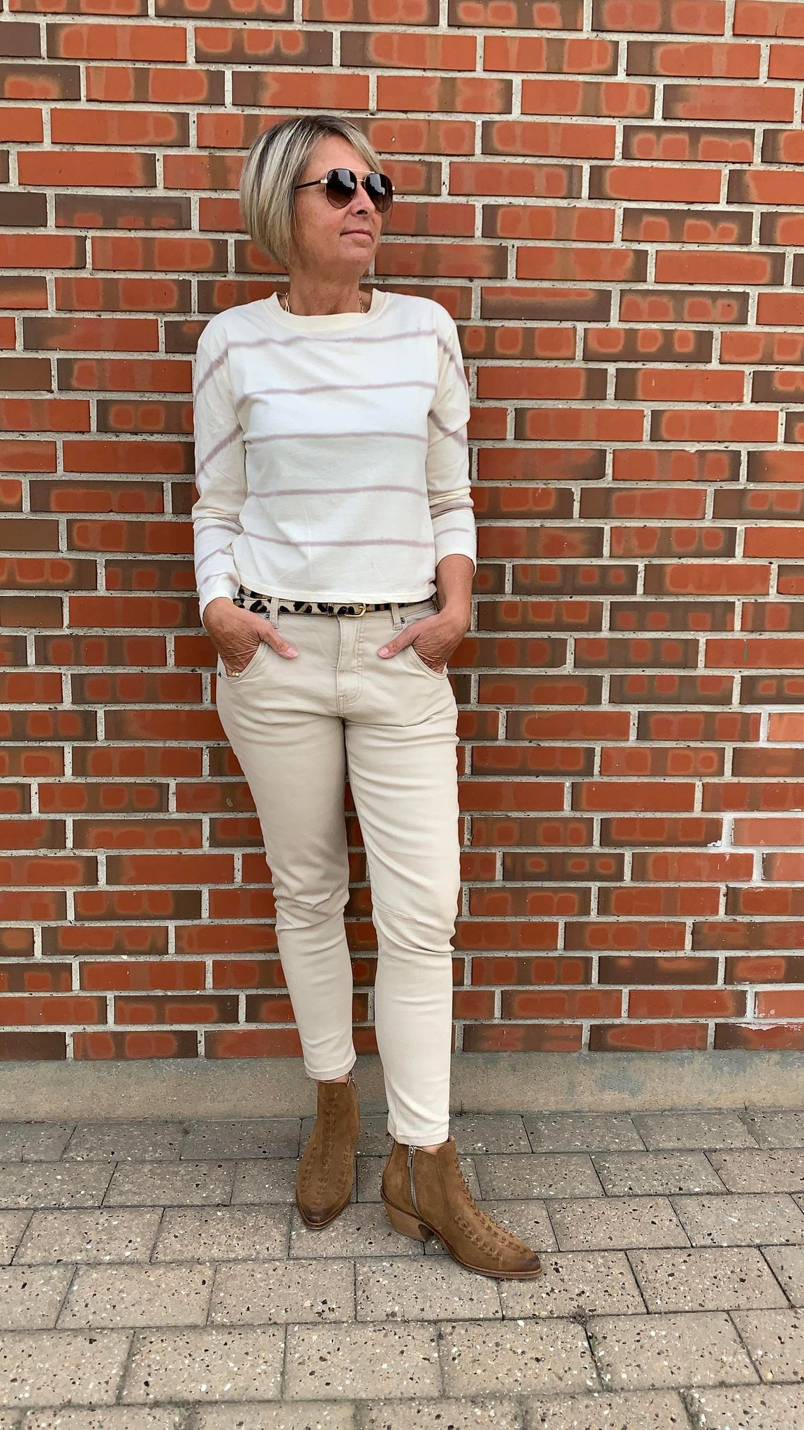 YAYA langærmet T-shirt med rundhals og slipsfarvetryk. SPAR 70%