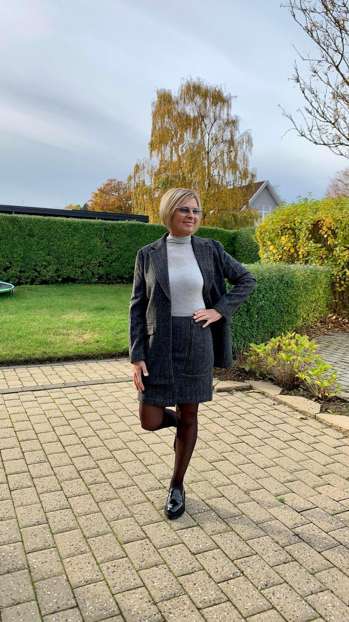 YAYA nederdel i sildebensmønster