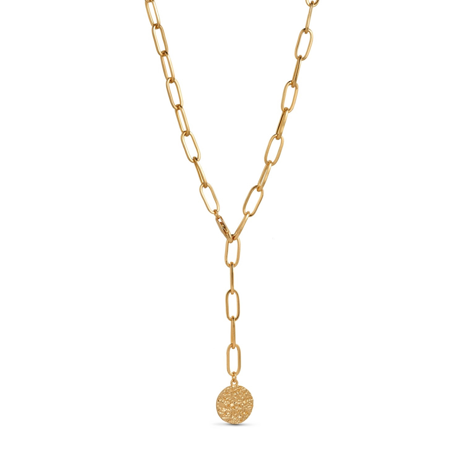 Pure By Nat lænkekæde m. mønt vedhæng