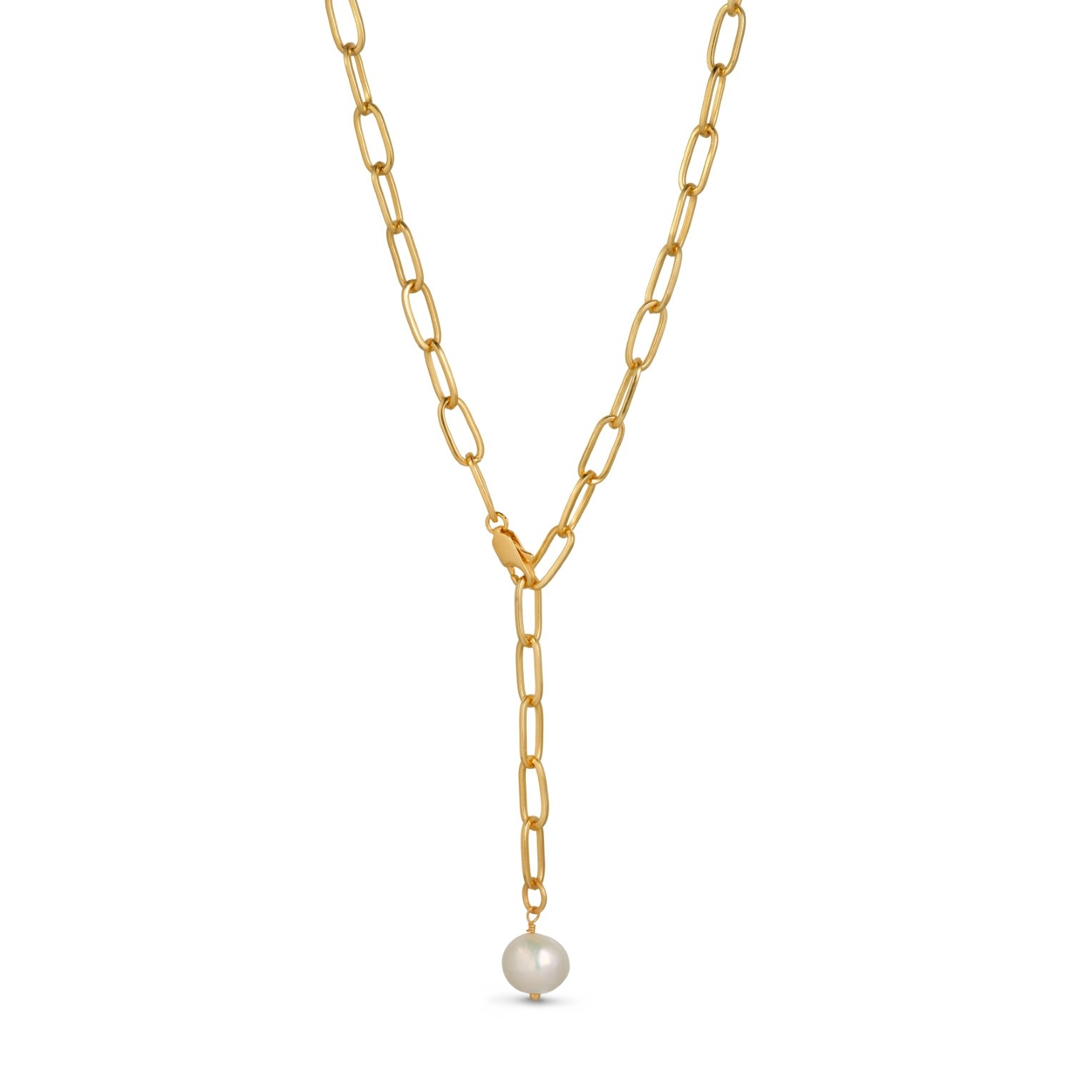 Pure By Nat lænkekæde m. ferskvandsperle