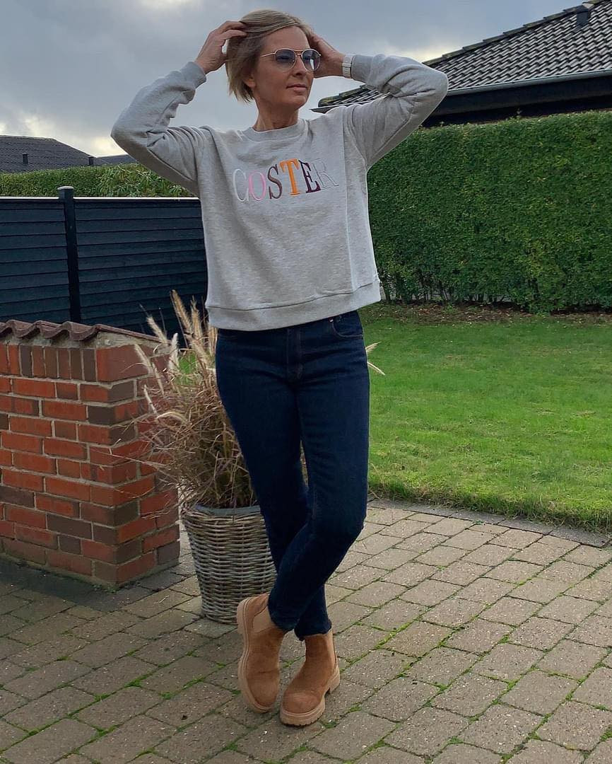 COSTER CPH sweat i lysegrå 