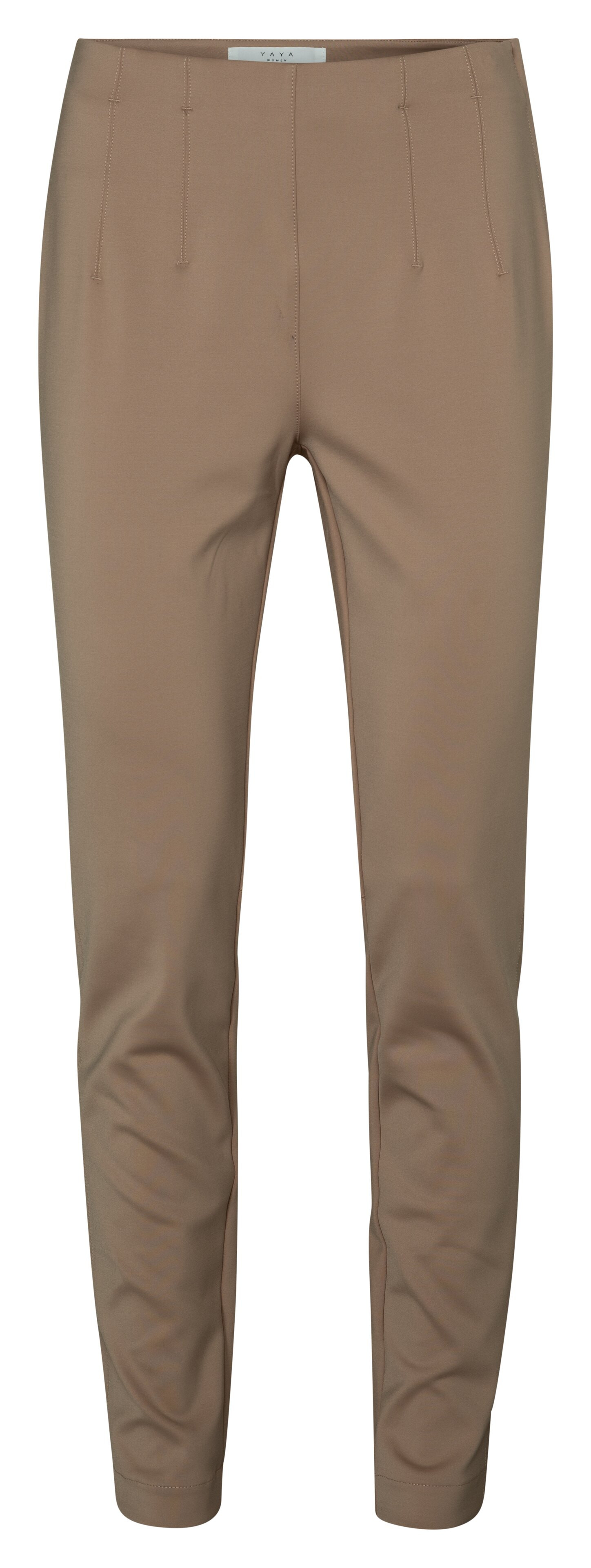 YAYA super behagelige bukser i mørk sand. 