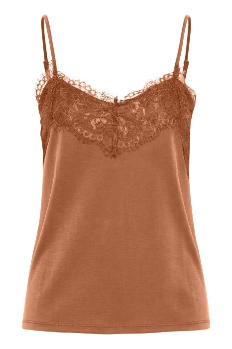 ICHI blondetop i lys kobber