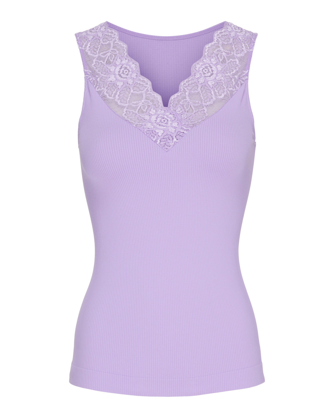 Tim & Simonsen lace top i farven lavendel. 