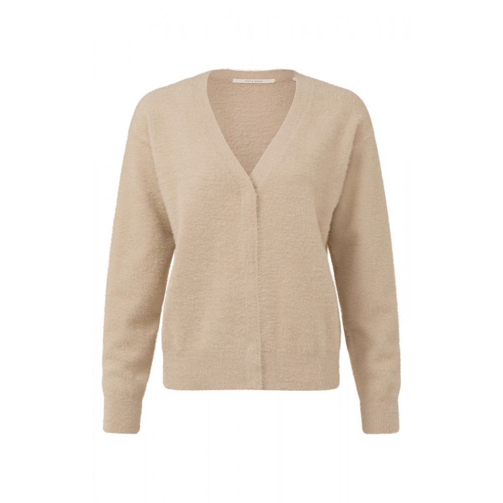 YAYA meget blød cardigan i sand