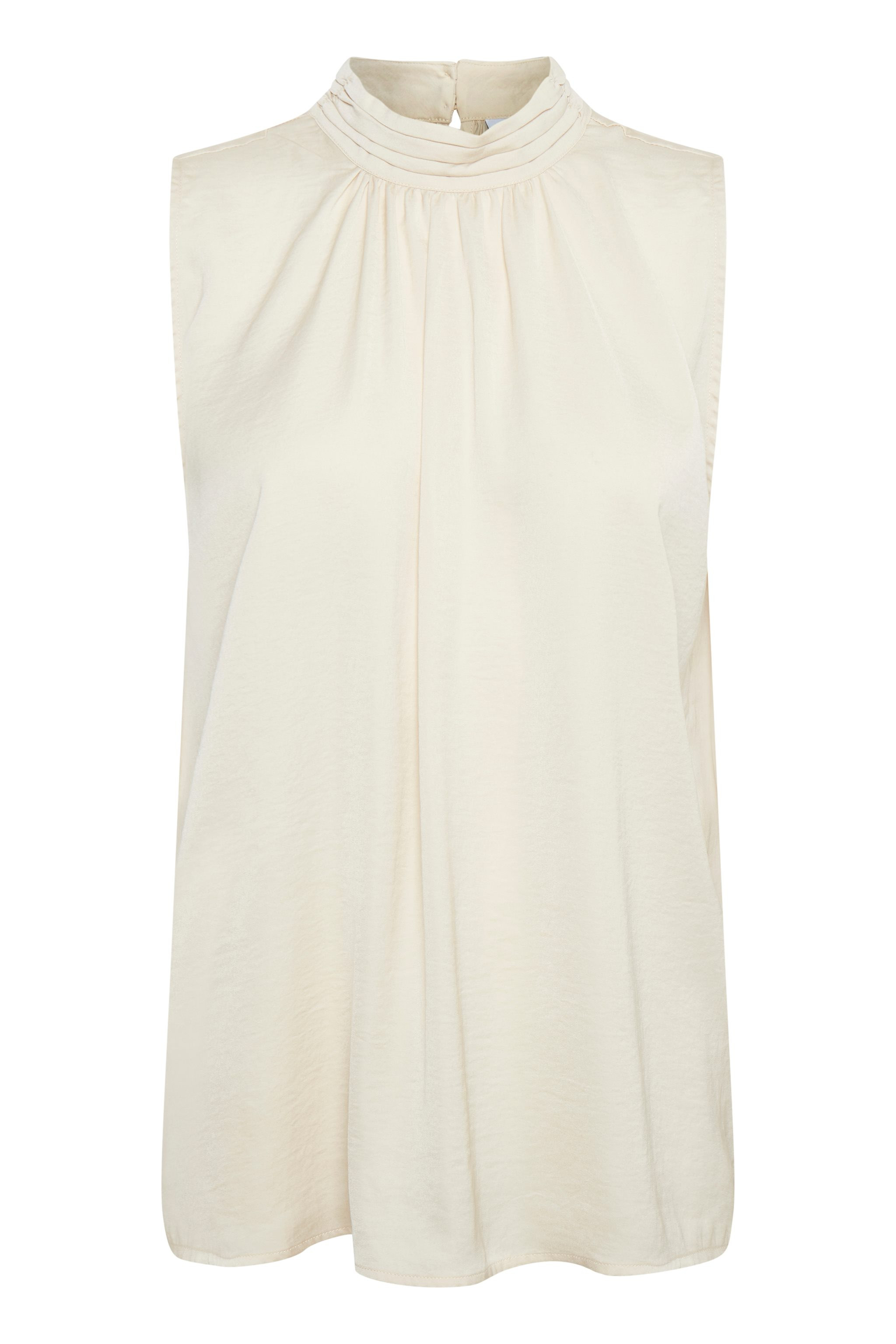 Saint Tropez top i cremefarve