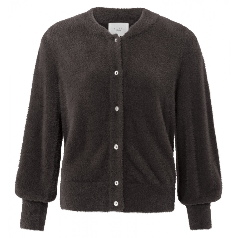 YAYA cardigan i brun