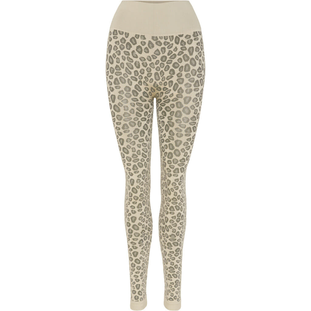 Tim & Simonsen leggings i lys sand gepard