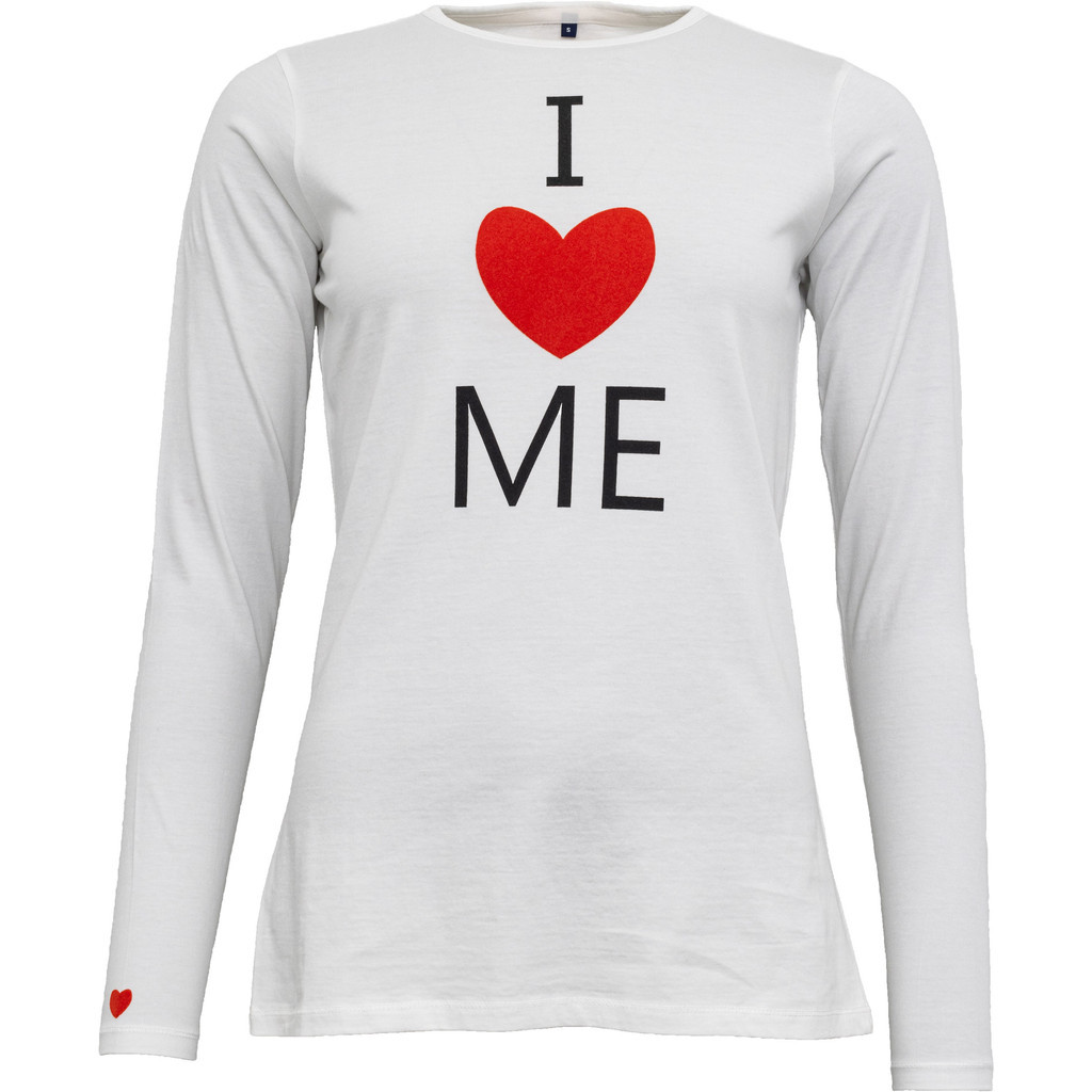 Costamani hvid t-shirt med hjerte foran.