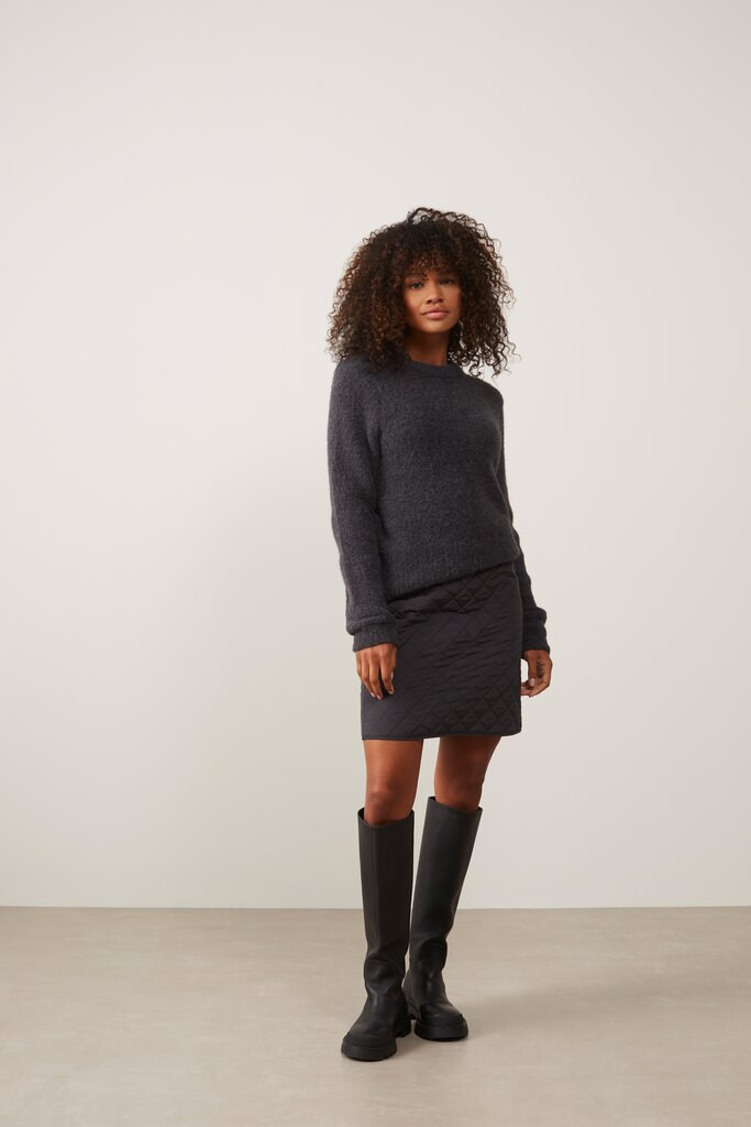 YAYA grå bouclé sweater 