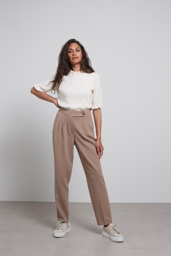 YAYA bukser i sand med høj talje