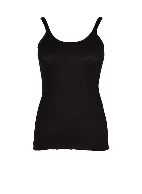 Saint Tropez silketop i sort