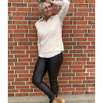 YAYA bluse i  lys sand