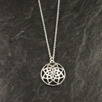 Pure By Nat kæde med sølvbelagt vedhæng