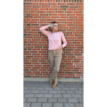 COSTER kashmir pullover i støvet rosa