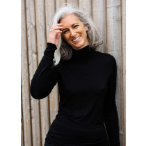 COSTER med rullehals i sort