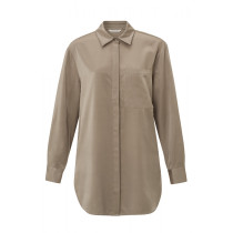 YAYA raffinerede sand satinbluse 