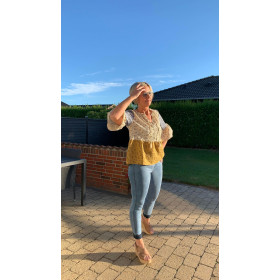 Marc Lauge super bløde leggings i lyseblå