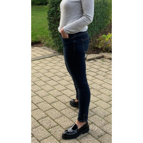 MY ESSENTIAL WARDROBE mørkeblå højtaljede jeans 