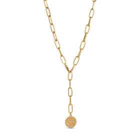 Pure By Nat lænkekæde m. mønt vedhæng
