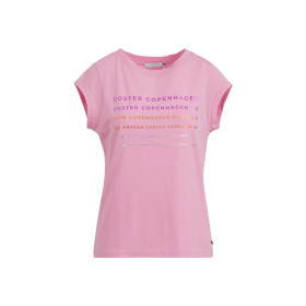 Coster Copenhagen lyserød t-shirt med skrift