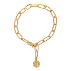 Pure By Nat guld belagt lænkearmbånd 