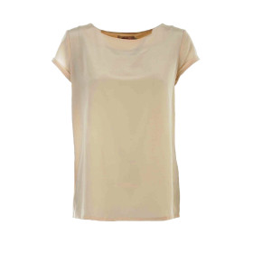 Butterfly silkebluse i farven nude