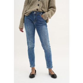 MY ESSENTIAL WARDROBE mellemblå jeans