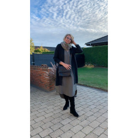 YAYA lang cardigan i koksgrå